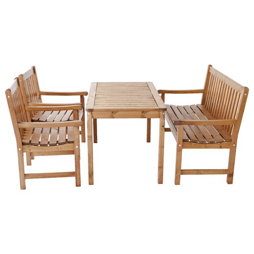 Dakota Fields Ardlow Rectangular 4 Person 120cm Long Dining Set